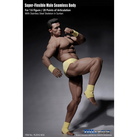 Phicen - TBLeague 1/6 Scale Super-Flexible Male Seamless Body - Sehr gebräunter Körper
