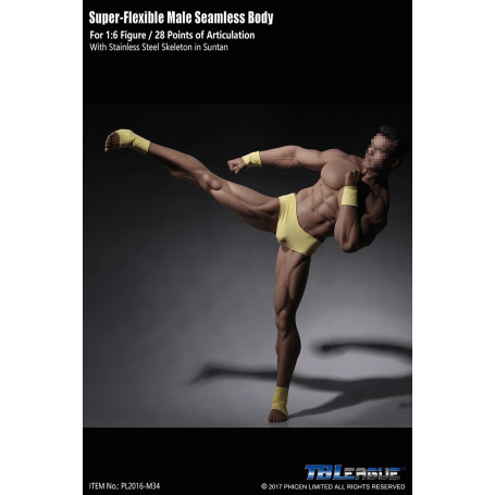 Phicen - TBLeague 1/6 Scale Super-Flexible Male Seamless Body - Sehr gebräunter Körper