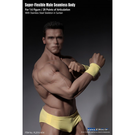 Phicen - TBLeague 1/6 Scale Super-Flexible Male Seamless Body - Sehr gebräunter Körper