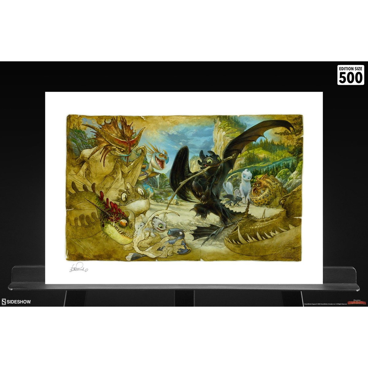 How to Train Your Dragon: Wie du deinen Drachen zeichnest - Kunstdruck von Heather Edwards - 46 x 61 cm - ungerahmt