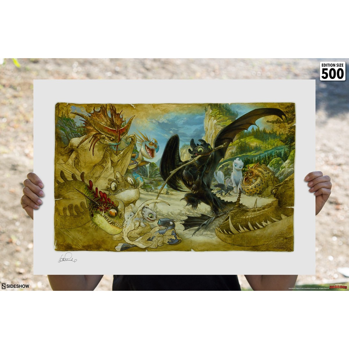 How to Train Your Dragon: Wie du deinen Drachen zeichnest - Kunstdruck von Heather Edwards - 46 x 61 cm - ungerahmt