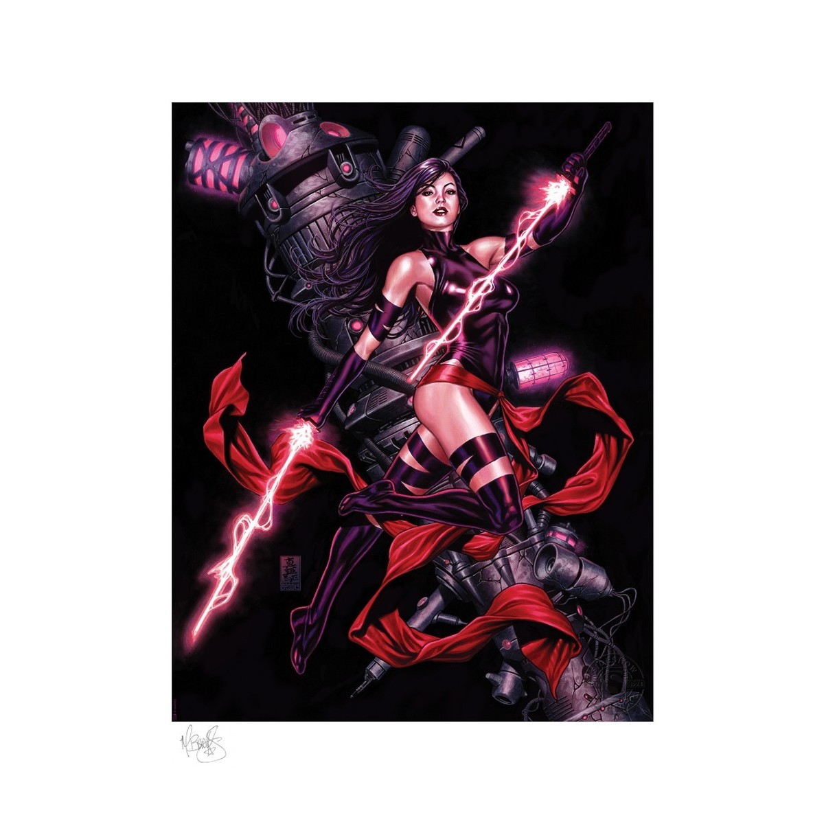 Marvel Grafik - Kunstdruck X-Men - Psylocke von Mark Brooks - 46 x 61 cm - ungerahmt