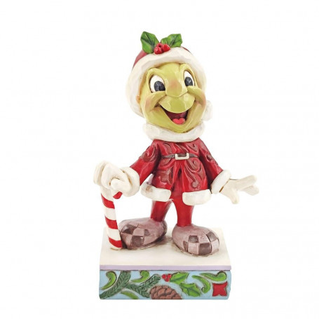 Enesco Disney Traditionen Jim Shore Santa Jiminy Cricket Figur 
