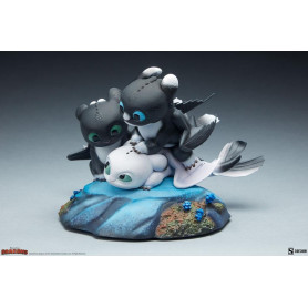 Sideshow Dragons 3 Pfeil, Pirouette und Vifagile Statuette - Die Verborgene Welt