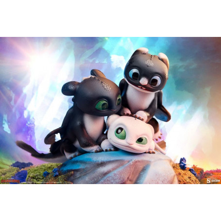 Sideshow Dragons 3 Pfeil, Pirouette und Vifagile Statuette - Die Verborgene Welt