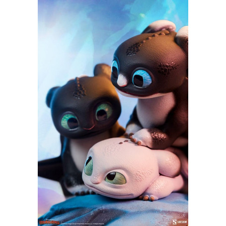 Sideshow Dragons 3 Pfeil, Pirouette und Vifagile Statuette - Die Verborgene Welt