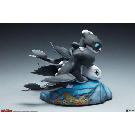 Sideshow Dragons 3 Pfeil, Pirouette und Vifagile Statuette - Die Verborgene Welt