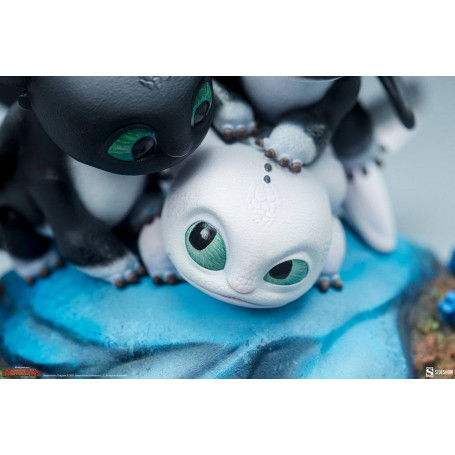 Sideshow Dragons 3 Pfeil, Pirouette und Vifagile Statuette - Die Verborgene Welt
