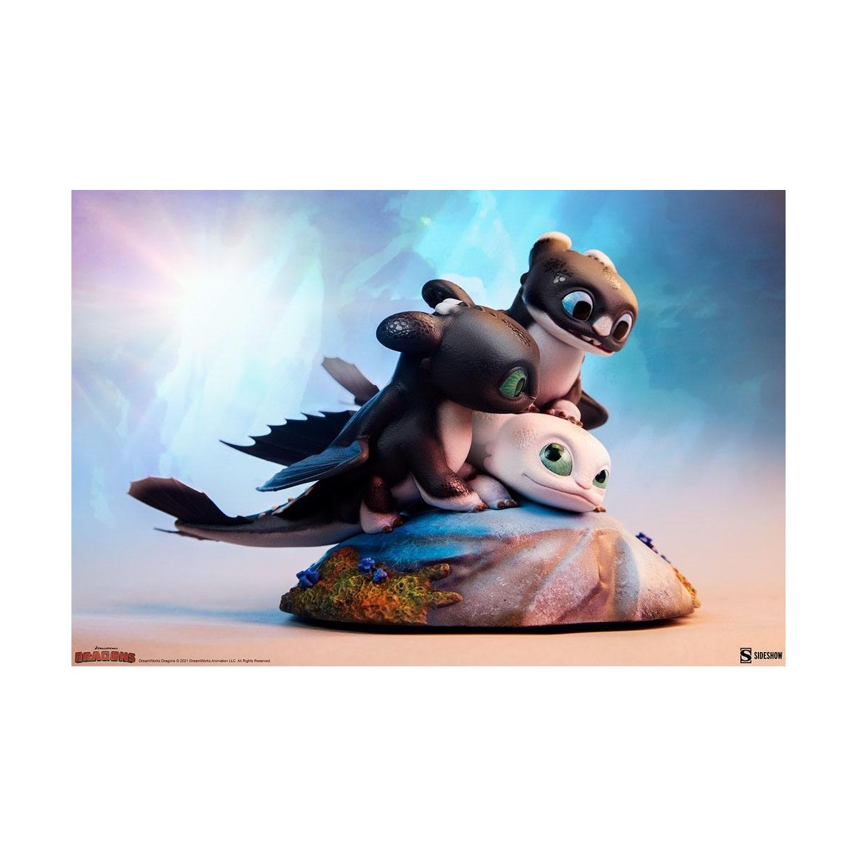 Sideshow Dragons 3 Pfeil, Pirouette und Vifagile Statuette - Die Verborgene Welt