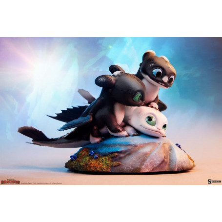 Sideshow Dragons 3 Pfeil, Pirouette und Vifagile Statuette - Die Verborgene Welt