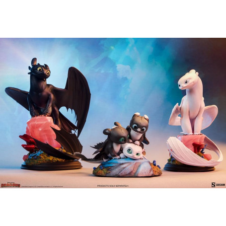 Sideshow Dragons 3 Pfeil, Pirouette und Vifagile Statuette - Die Verborgene Welt