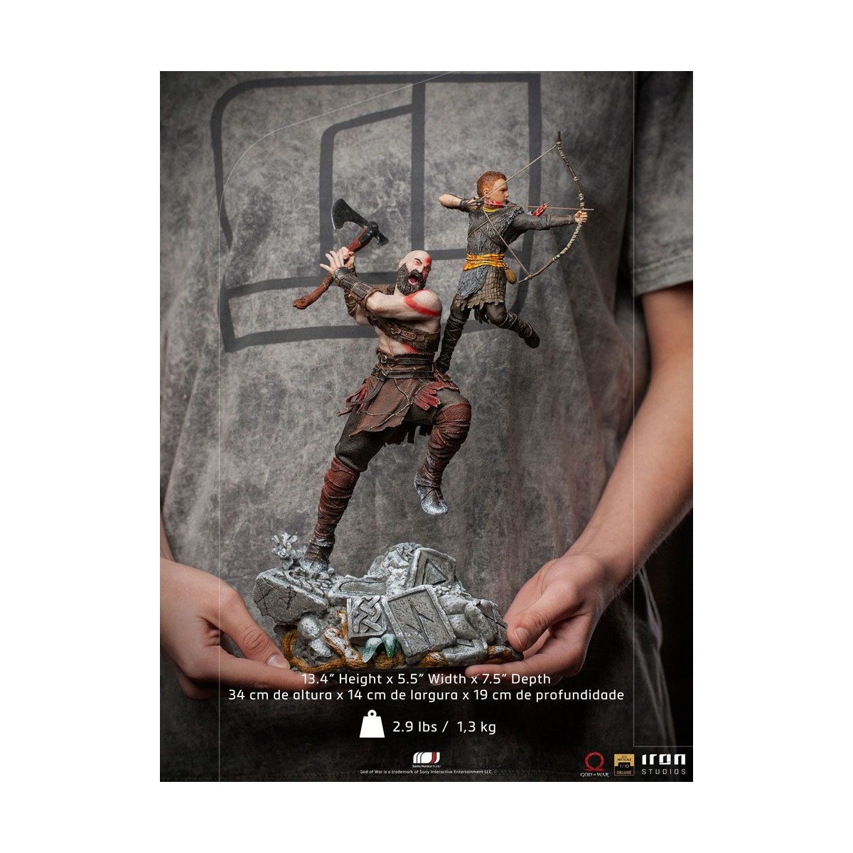 Iron Studios - God of War - Kratos & Atreus V2 - BDS Art Maßstab 1/10