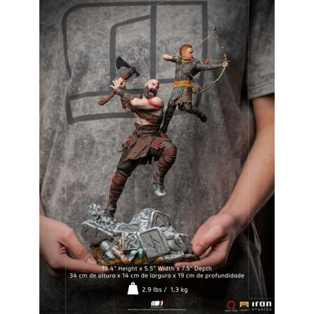 Iron Studios - God of War - Kratos & Atreus V2 - BDS Art Maßstab 1/10