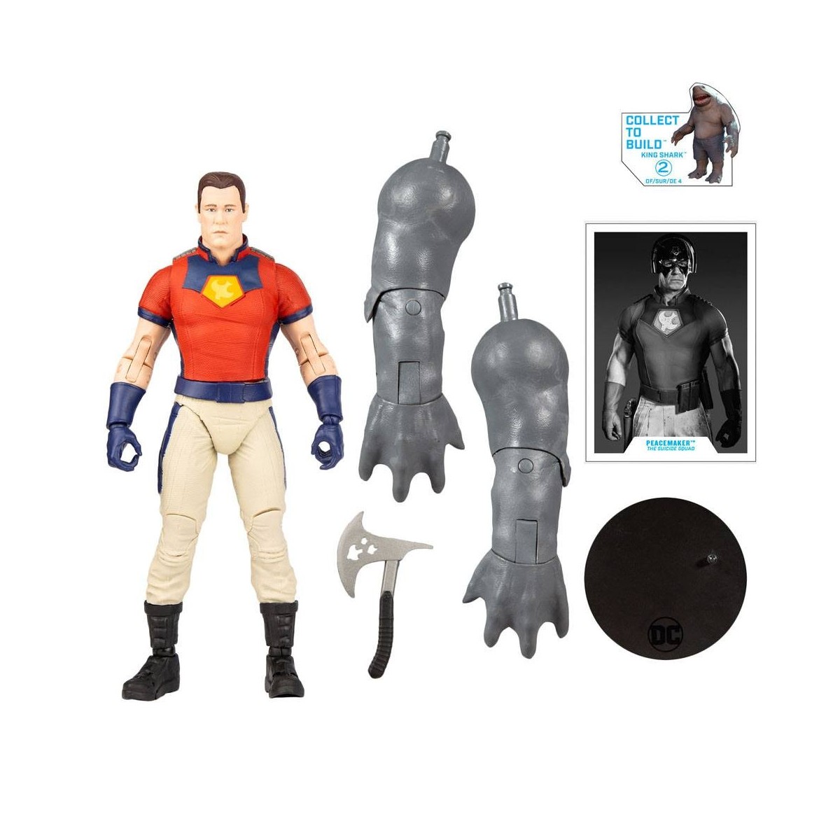 Mc Farlane DC Multiverse Peace Maker (Unmaskiert) - Build A - Die Suicide Squad