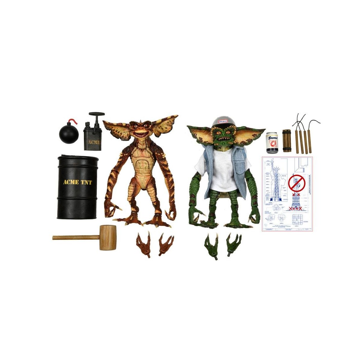 Neca - Gremlins 2er Pack - Ultimate Demolition Gremlins