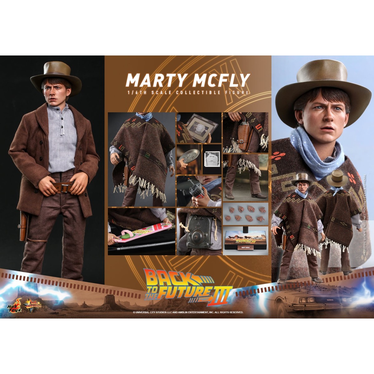 Hot Toys Zurück in die Zukunft 3 - Marty McFly Film Meisterwerk 1/6