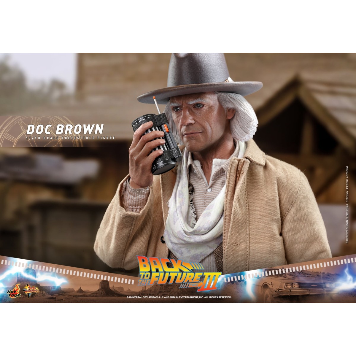 Hot Toys Zurück in die Zukunft 3 - Doc Brown Film Meisterwerk 1/6