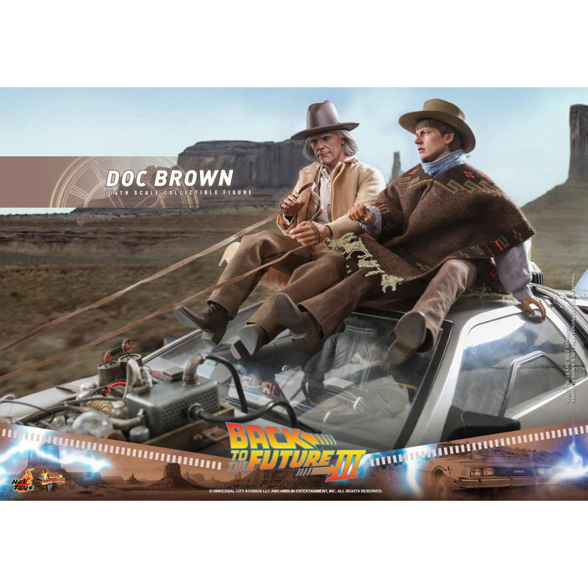 Hot Toys Zurück in die Zukunft 3 - Doc Brown Film Meisterwerk 1/6