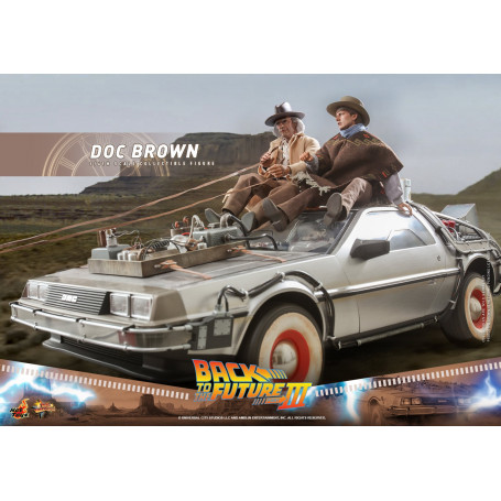 Hot Toys Zurück in die Zukunft 3 - Doc Brown Film Meisterwerk 1/6