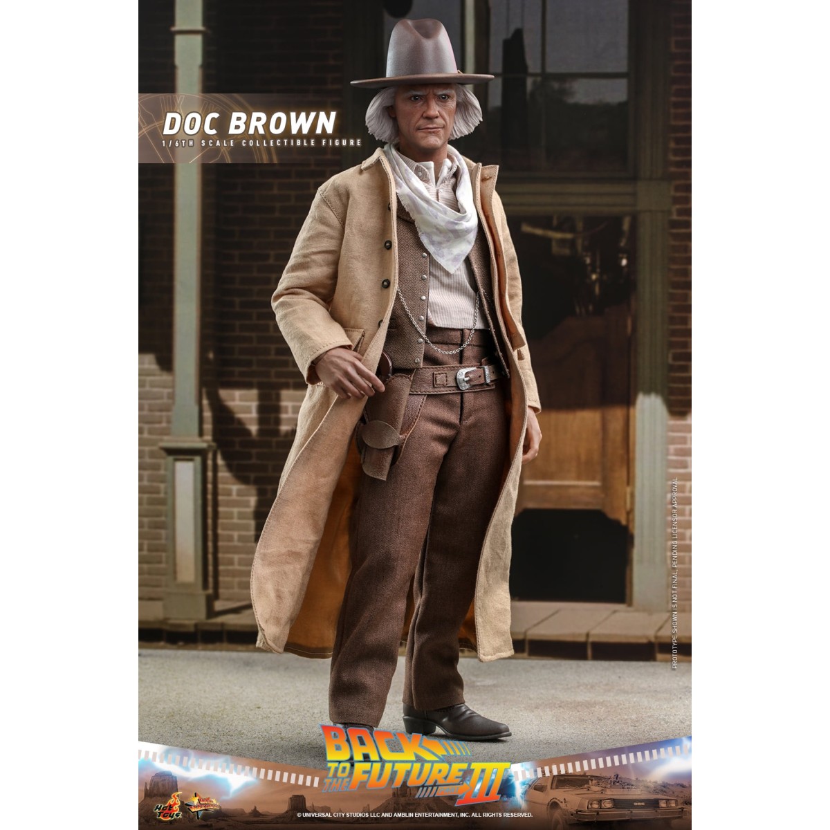 Hot Toys Zurück in die Zukunft 3 - Doc Brown Film Meisterwerk 1/6