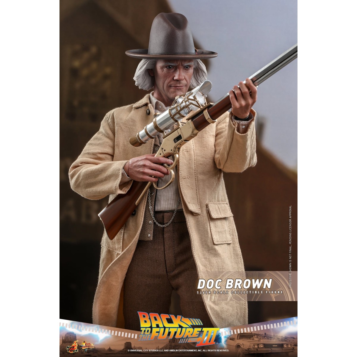 Hot Toys Zurück in die Zukunft 3 - Doc Brown Film Meisterwerk 1/6