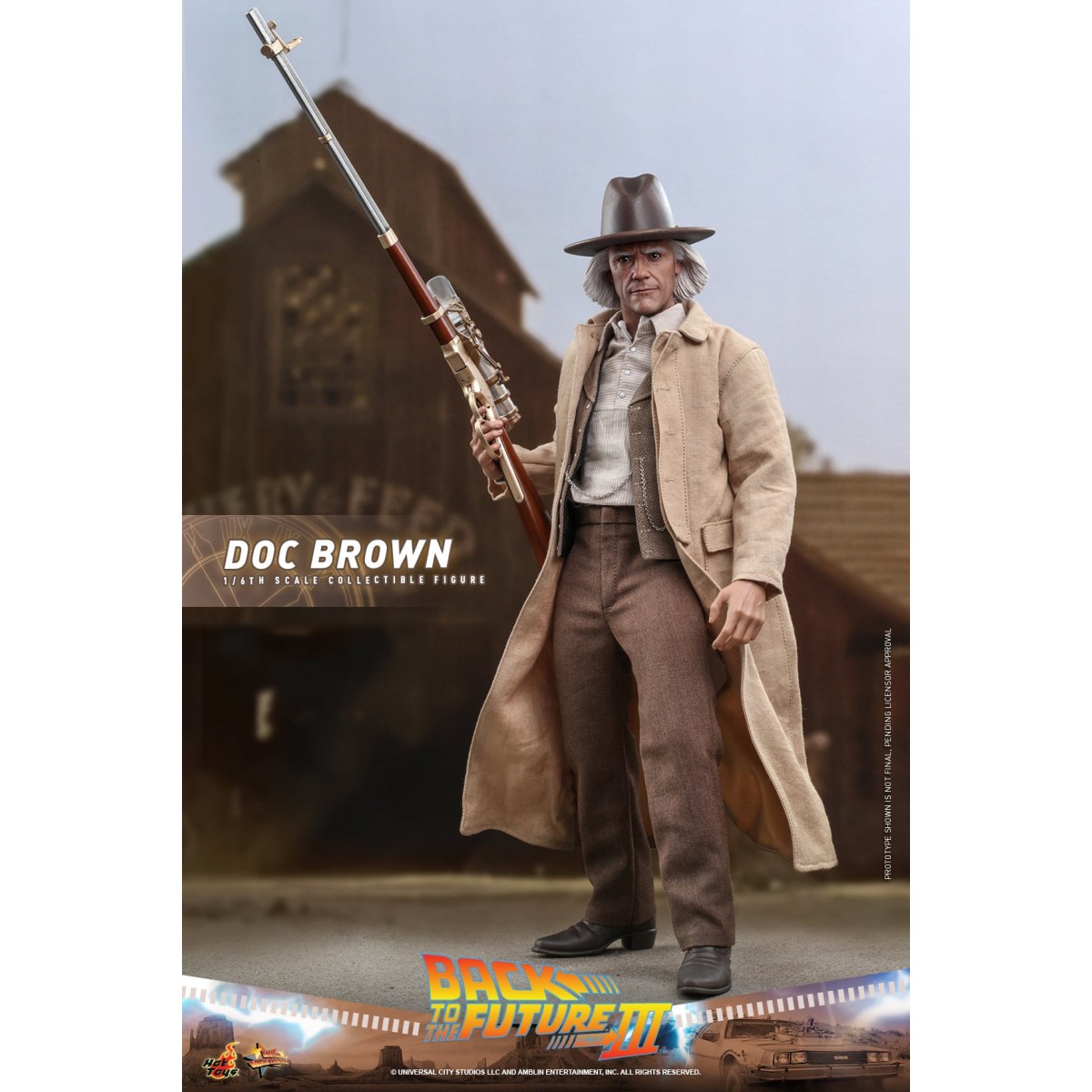 Hot Toys Zurück in die Zukunft 3 - Doc Brown Film Meisterwerk 1/6