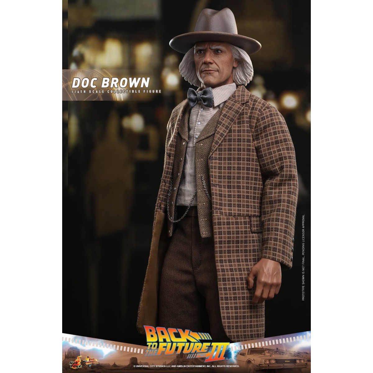 Hot Toys Zurück in die Zukunft 3 - Doc Brown Film Meisterwerk 1/6