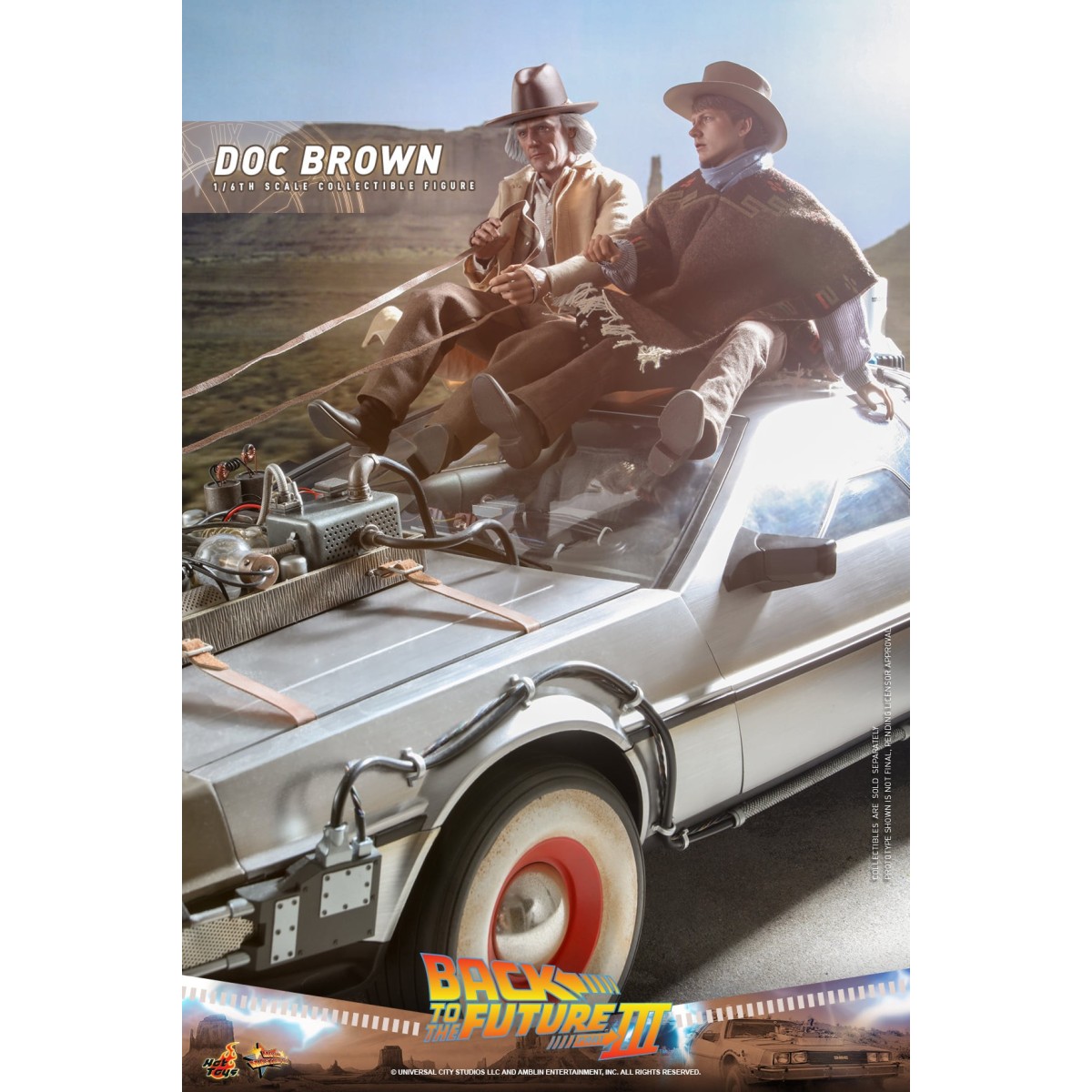 Hot Toys Zurück in die Zukunft 3 - Doc Brown Film Meisterwerk 1/6