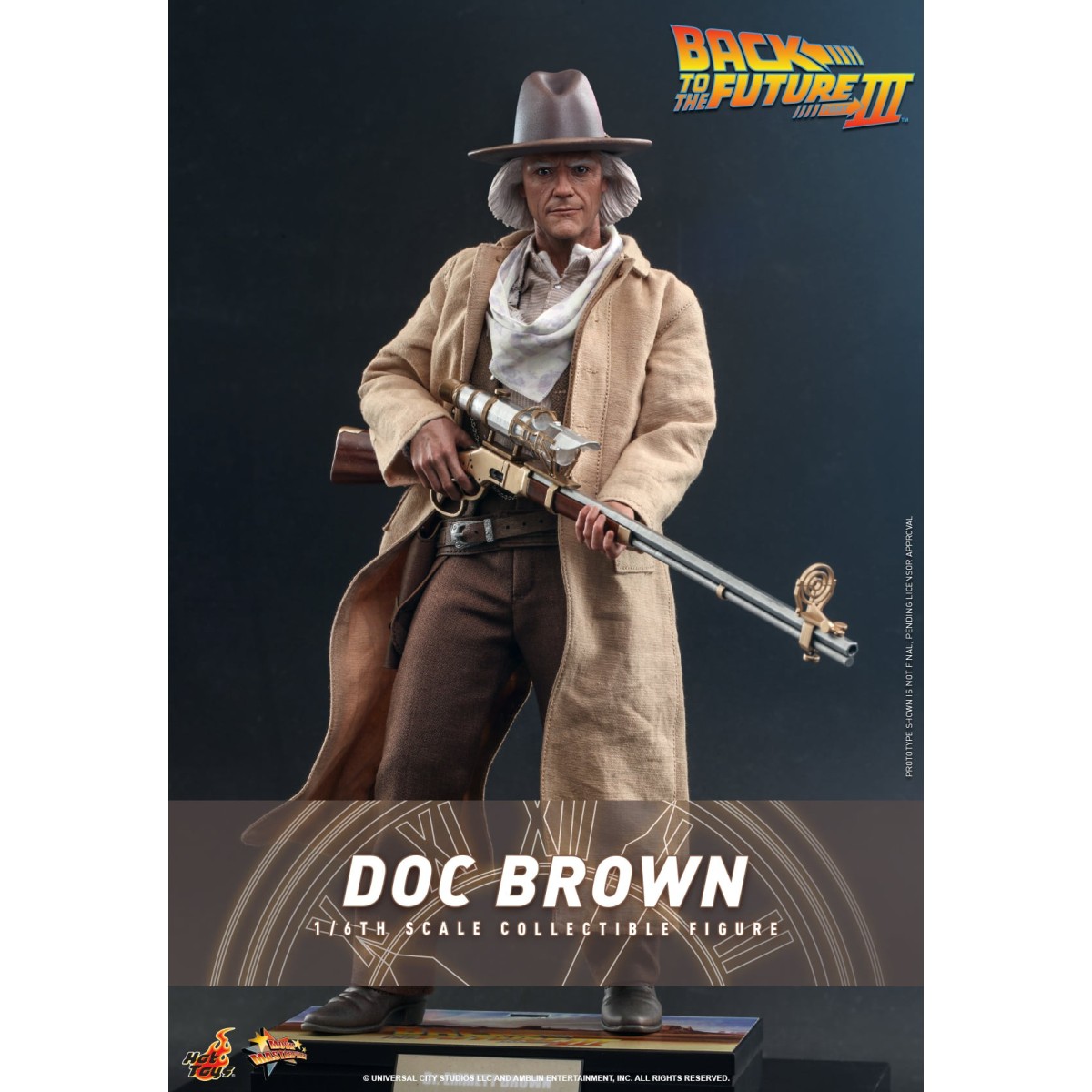 Hot Toys Zurück in die Zukunft 3 - Doc Brown Film Meisterwerk 1/6