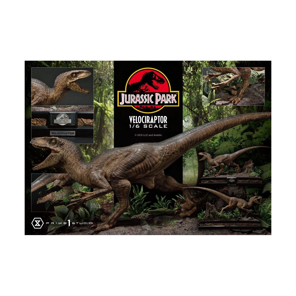Prime 1 Studio - Velociraptor Attack - Jurassic Park 1/6 - Legacy Museum Collection
