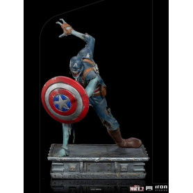 Iron Studios Marvel - Was wäre wenn...? Captain America Zombie Statuette 1/10 Kunst Maßstab