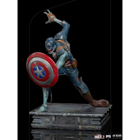 Iron Studios Marvel - Was wäre wenn...? Captain America Zombie Statuette 1/10 Kunst Maßstab
