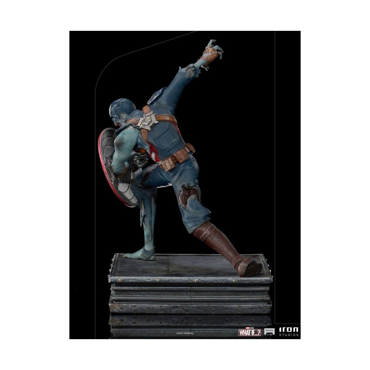 Iron Studios Marvel - Was wäre wenn...? Captain America Zombie Statuette 1/10 Kunst Maßstab