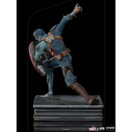 Iron Studios Marvel - Was wäre wenn...? Captain America Zombie Statuette 1/10 Kunst Maßstab