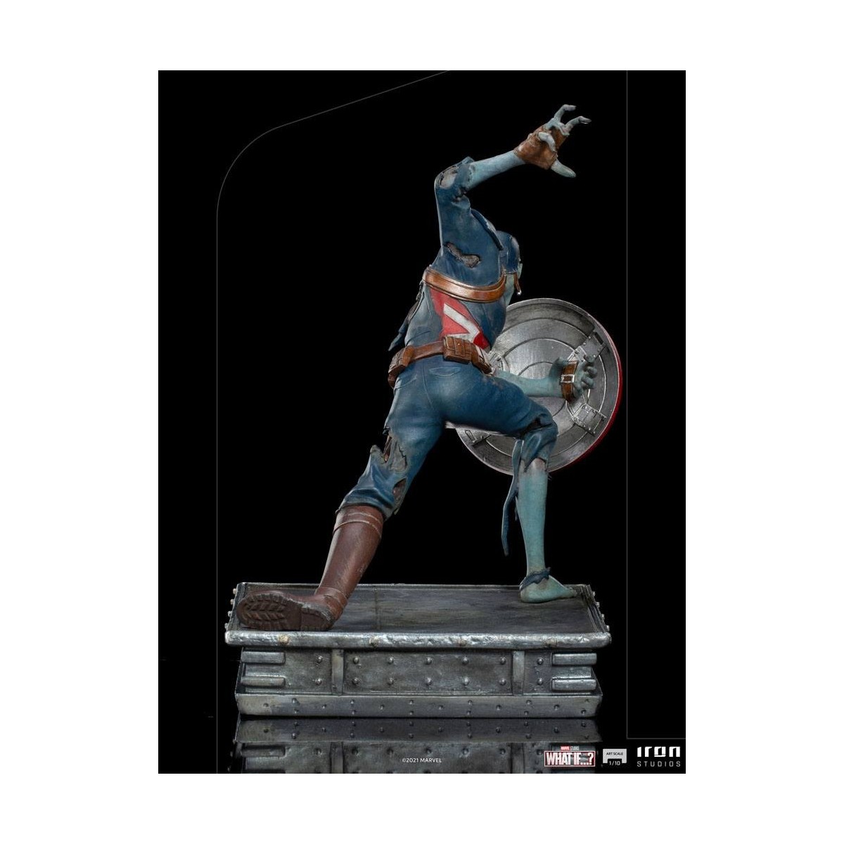 Iron Studios Marvel - Was wäre wenn...? Captain America Zombie Statuette 1/10 Kunst Maßstab