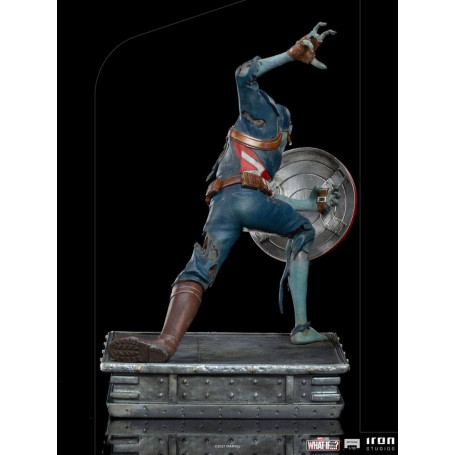 Iron Studios Marvel - Was wäre wenn...? Captain America Zombie Statuette 1/10 Kunst Maßstab
