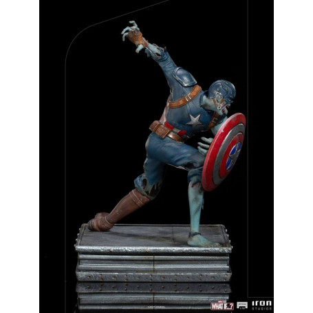 Iron Studios Marvel - Was wäre wenn...? Captain America Zombie Statuette 1/10 Kunst Maßstab