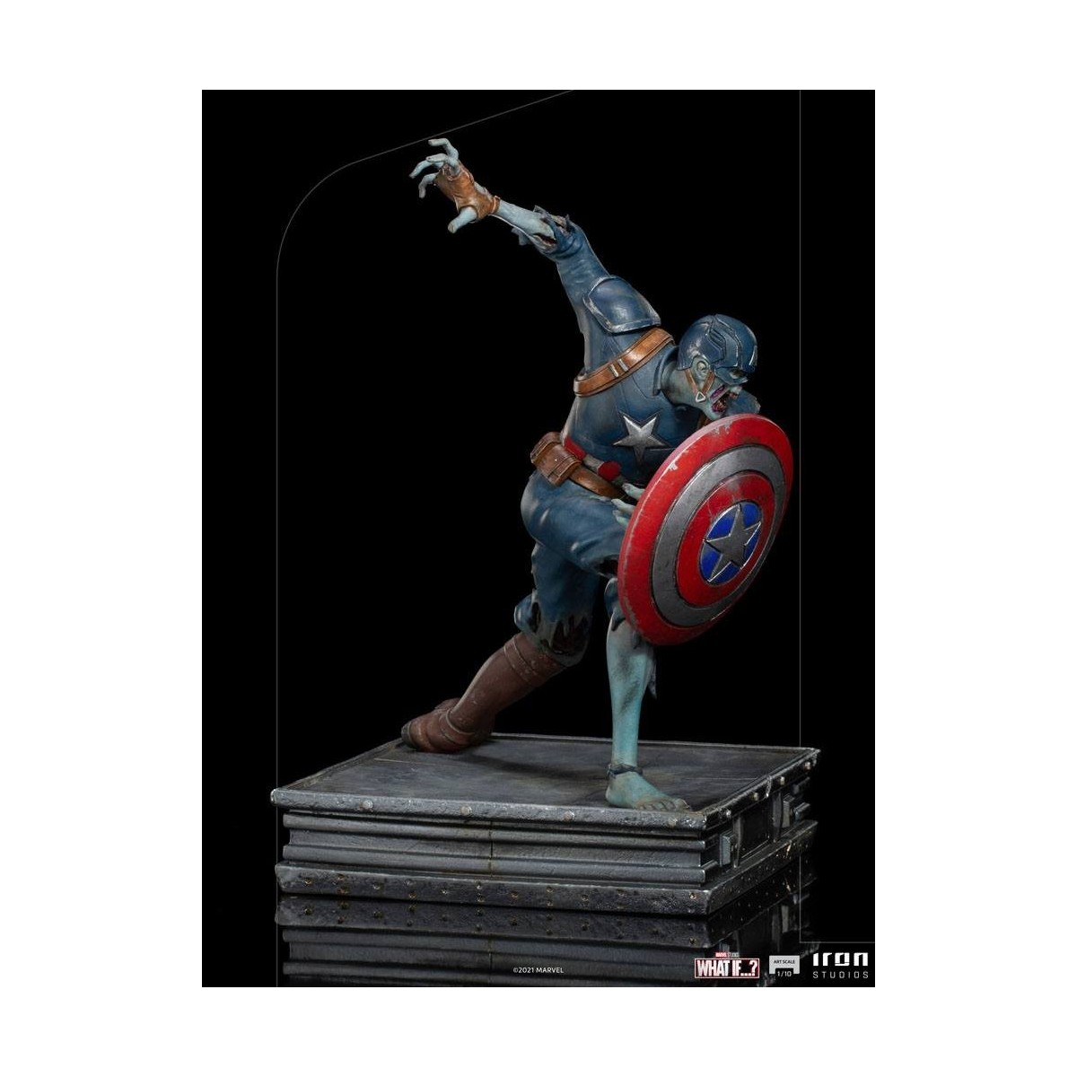 Iron Studios Marvel - Was wäre wenn...? Captain America Zombie Statuette 1/10 Kunst Maßstab