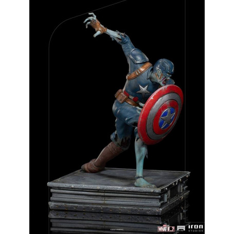 Iron Studios Marvel - Was wäre wenn...? Captain America Zombie Statuette 1/10 Kunst Maßstab