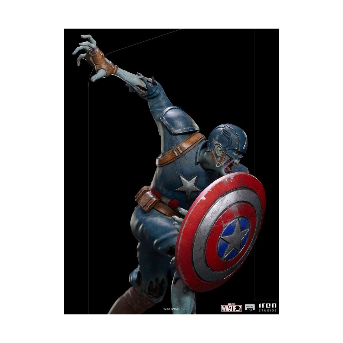 Iron Studios Marvel - Was wäre wenn...? Captain America Zombie Statuette 1/10 Kunst Maßstab