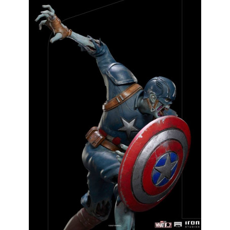 Iron Studios Marvel - Was wäre wenn...? Captain America Zombie Statuette 1/10 Kunst Maßstab