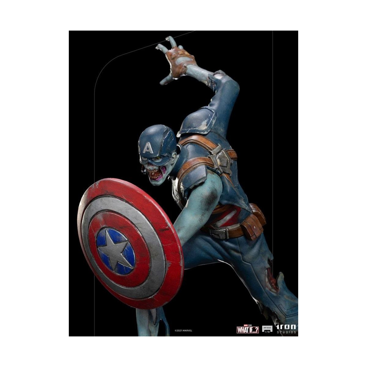 Iron Studios Marvel - Was wäre wenn...? Captain America Zombie Statuette 1/10 Kunst Maßstab