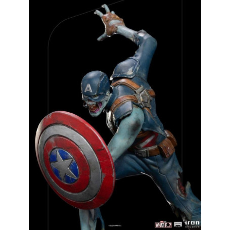 Iron Studios Marvel - Was wäre wenn...? Captain America Zombie Statuette 1/10 Kunst Maßstab