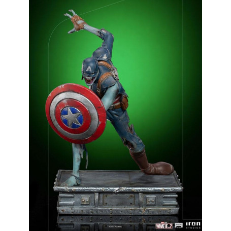 Iron Studios Marvel - Was wäre wenn...? Captain America Zombie Statuette 1/10 Kunst Maßstab