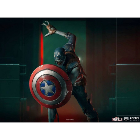 Iron Studios Marvel - Was wäre wenn...? Captain America Zombie Statuette 1/10 Kunst Maßstab