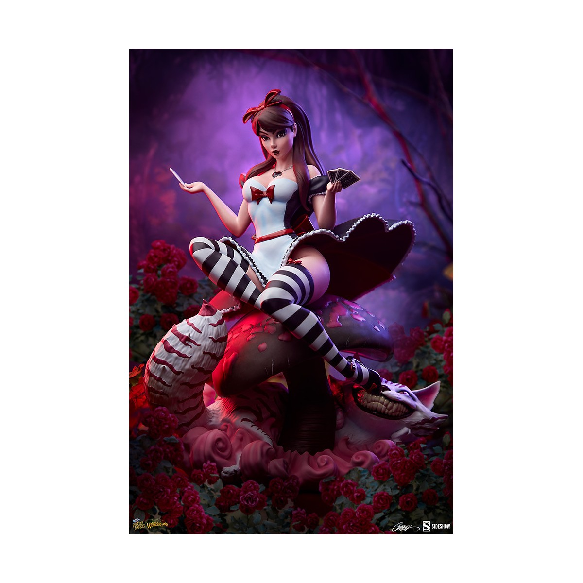 Sideshow Alice im Wunderland Spiel der Herzen Edition - Fairytale Fantasies Campbell Collection