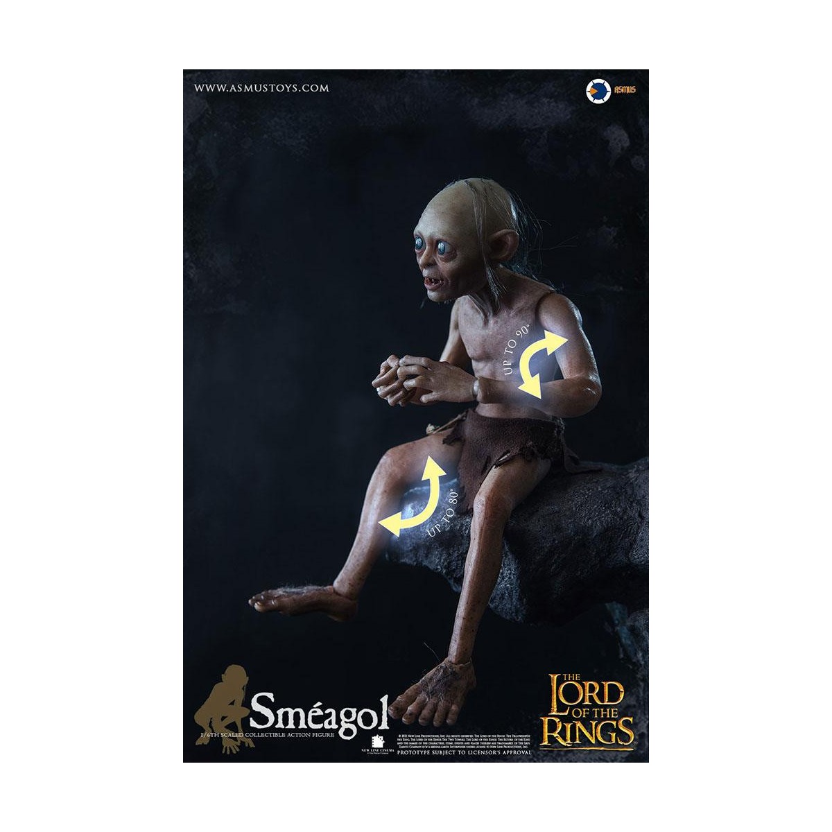 Asmus Toys - Der Herr der Ringe 1/6 Gollum Figur - LOTR