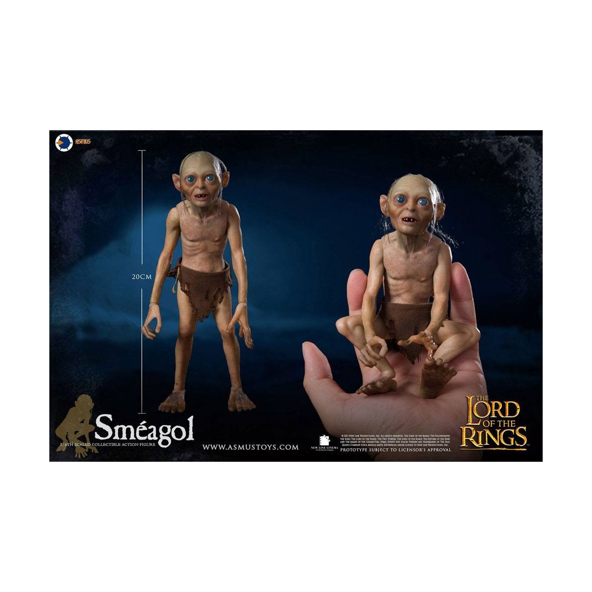 Asmus Toys - Der Herr der Ringe 1/6 Gollum Figur - LOTR