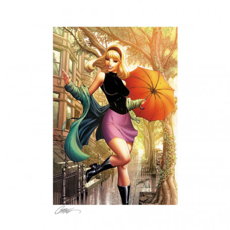 Marvel Grafik - Kunstdruck Gwen Stacy 1 Summer von J.Scott Campbell - 46 x 61 cm - ungerahmt