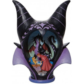 Enesco - Disney Traditionen - Diorama Maleficent Kopfschmuck - "Der Kuss der wahren Liebe" - Dornröschen